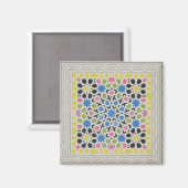 Aimant Mosaic design de l'Alhambra, de 'The Arabian (Recto/Verso)