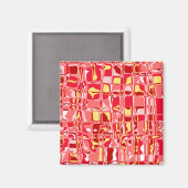 Aimant Mosaïque Abstraite (Recto/Verso)
