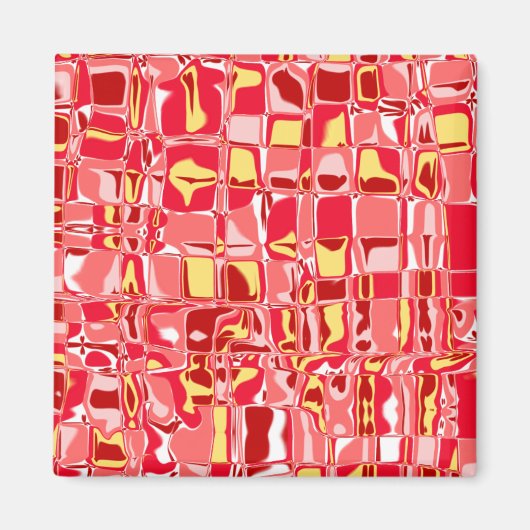 Aimant Mosaïque Abstraite (Devant)