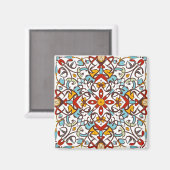 Aimant mosaïque andalouse (Recto/Verso)