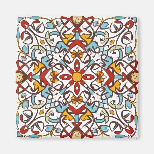 Aimant mosaïque andalouse (Devant)