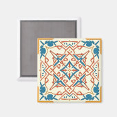 Aimant mosaïque bleue (Recto/Verso)