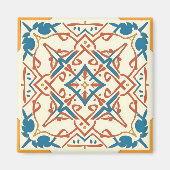 Aimant mosaïque bleue (Devant)