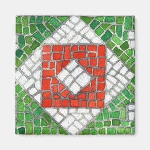 Aimant MOSAÏQUE DE FÊTE Carré Magnétique