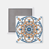Aimant mosaïque marocaine andalouse (Recto/Verso)