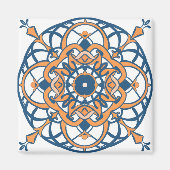 Aimant mosaïque marocaine andalouse (Devant)