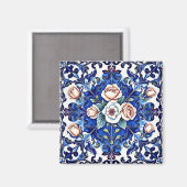 aimant mosaïque rose royale (Recto/Verso)