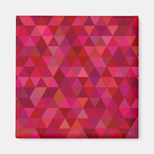 Aimant Mosaïque rouge foncé (Devant)