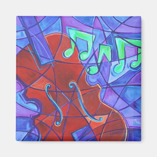 Aimant Mosaïque Violoncelle (Devant)