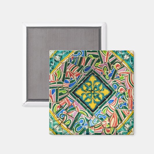 Aimant Mosaïques du parc Guell (Recto/Verso)