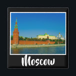 Aimant Moscou Kremlin Moskva architecture paysagère<br><div class="desc">Style Moscow City Kremlin / Moskva River Paysage / Vue / Paysage Magnet panoramique à ajouter à votre maison / bureau / collection de réfrigérateur d'affaires. Un cadeau cool / l'idée de présenter pour tous ceux qui aiment le design personnalisé des objets personnalisés, des ambiances positives, les voyages, le minimalisme,...</div>