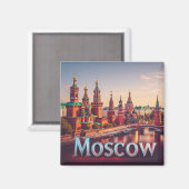 Aimant 🧲 Moscou Russie Destination Souvenir 🇷🇺 (Recto/Verso)