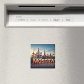 Aimant 🧲 Moscou Russie Voyage Mémoire 🇷🇺 (In Situ (Lave-vaisselle))