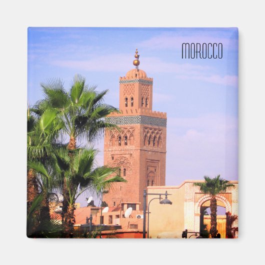 Aimant mosquée de koutoubia maroc (Devant)