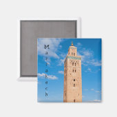 Aimant Mosquée de la Koutoubia - Marrakech, Maroc (Recto/Verso)
