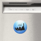 Aimant Mosquée de l'Aïd Moubarak avec typographie (In Situ (Lave-vaisselle))