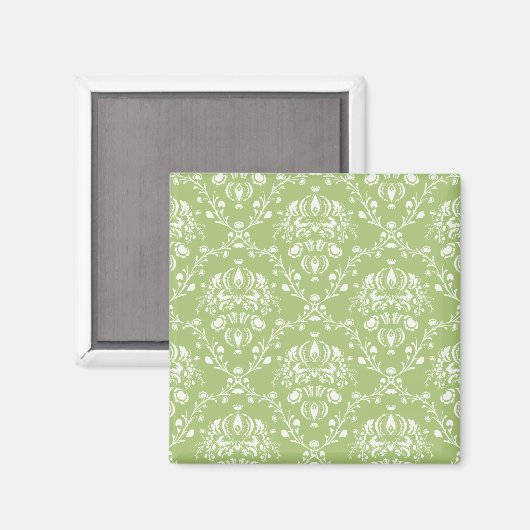 Aimant Moss Green Damask (Recto/Verso)