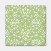 Aimant Moss Green Damask (Devant)