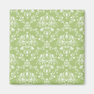 Aimant Moss Green Damask