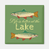 Aimant Moss Green Life |trout (Devant)