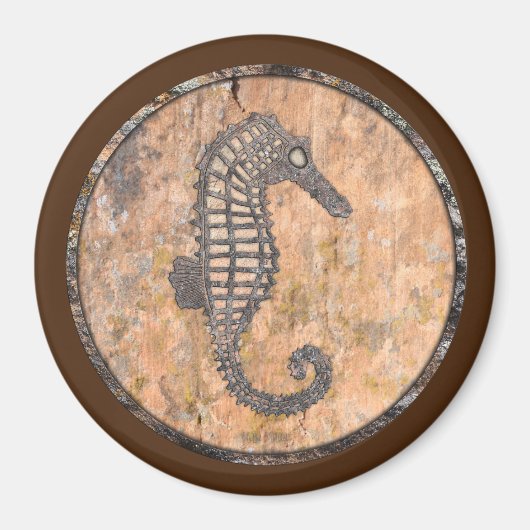 Aimant Moss Rock Sea Horse Talking Canyons, Nouveau-Mexiq (Devant)