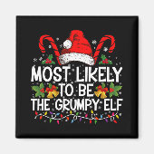 Aimant Most Likely To Be The Mpy Elf Funny Xmas (Devant)