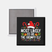 Aimant Most Likely To Be The Mpy Elf Funny Xmas (Recto/Verso)