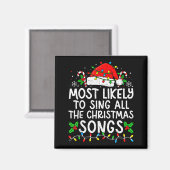 Aimant Most Likely To Sing All The Christmas Songs Matchi (Recto/Verso)