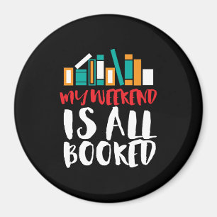 Aimant Mot De Lecture Drôle Mon Week-End Est Tout Réservé
