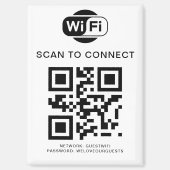 Aimant Mot de passe Wifi | Analyse du code QR pour se con (Recto)