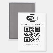 Aimant Mot de passe Wifi | Analyse du code QR pour se con (Recto/Verso)