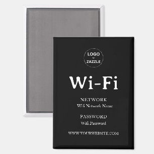 Aimant Mot de passe Wifi d'entreprise moderne Bienvenue