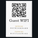 Aimant Mot de passe Wifi et code QR réseau personnalisé<br><div class="desc">Wifi Mot de passe et réseau magnétique personnalisé de Ricaso - ajoutez vos propres détails QR,  réseau et wi-fi personnalisés - idéal pour un usage domestique,  professionnel ou professionnel</div>