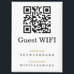 Aimant Mot de passe Wifi et code QR réseau personnalisé<br><div class="desc">Wifi Mot de passe et réseau magnétique personnalisé de Ricaso - ajoutez vos propres détails QR,  réseau et wi-fi personnalisés - idéal pour un usage domestique,  professionnel ou professionnel</div>