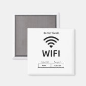 Aimant Mot De Passe Wifi Invité (Recto/Verso)