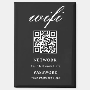 Aimant Mot de passe Wifi moderne Réseau