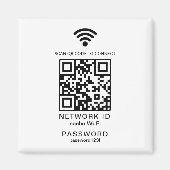 Aimant Mot De Passe Wifi Mot De Passe QR Code Scanner Mot (Devant)
