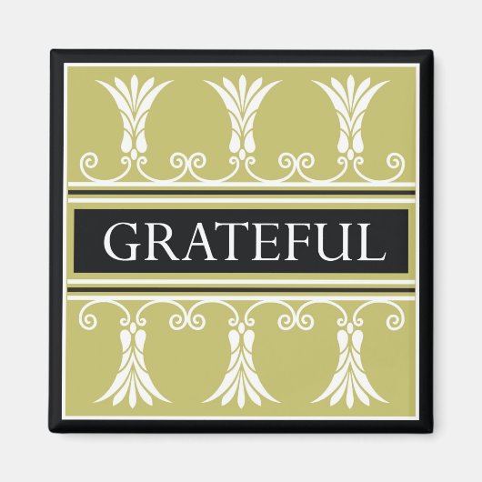 Aimant Mot de puissance pour la motivation - RECONNAISSAN (Devant)