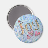 Aimant Mot inspirant "Joy Magnet" (Recto/Verso)