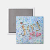 Aimant Mot inspirant "Joy Magnet" (Recto/Verso)