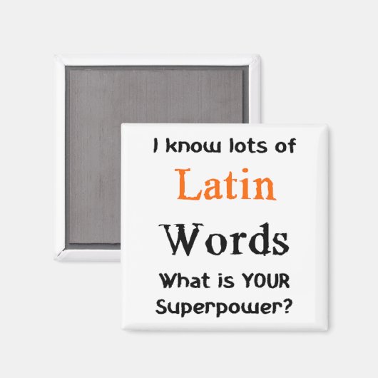 Aimant mot latin (Recto/Verso)
