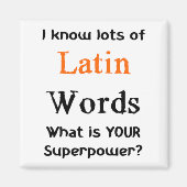 Aimant mot latin (Devant)