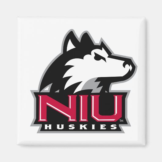 Aimant Mot-symbole NIU Huskies (Devant)