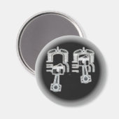 Aimant Moteur à deux traits (Recto/Verso)