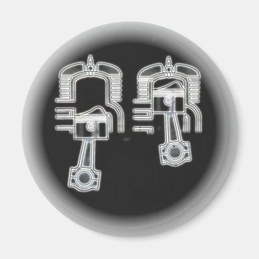 Aimant Moteur à deux traits (Devant)