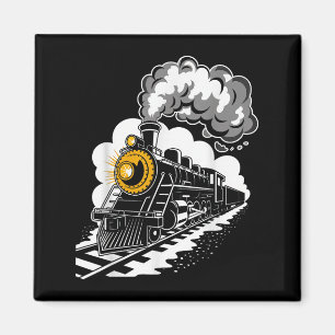 Aimant Moteur à vapeur Xmas Train Vintage chef hommes gar
