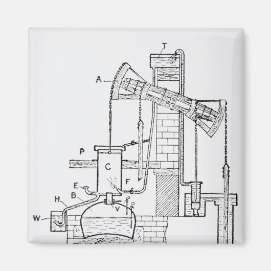 Aimant Moteur atmosphérique du nouveau venu (Devant)
