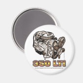 Aimant Moteur de corvette 350 LT1 (Recto/Verso)