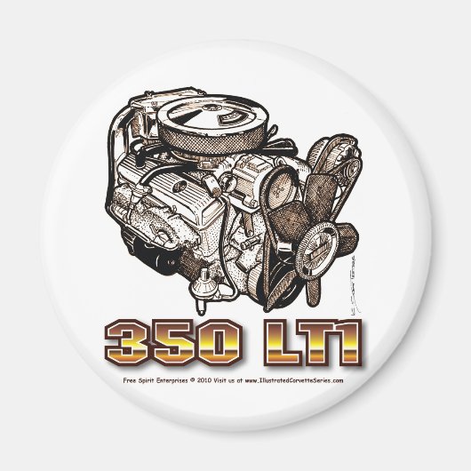 Aimant Moteur de corvette 350 LT1 (Devant)