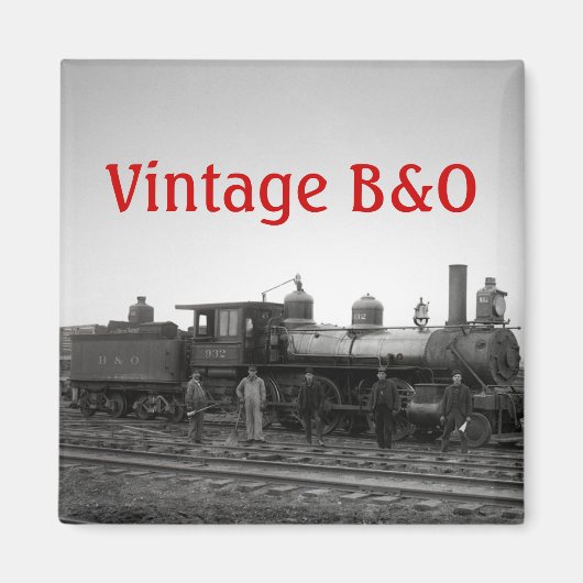 Aimant Moteur ferroviaire Baltimore & Ohio n° 932 - Vinta (Devant)